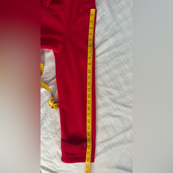 MISS LILI Red Hooded Belted Peacoat Women’s Size Large RN 57685 - Picture 7 of 12